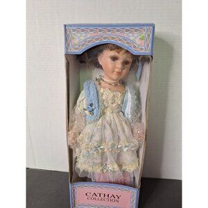 Vintage Cathay Collection Porcelain Doll Cameron 16” In Original Box.